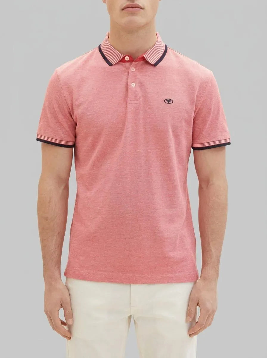 Tom Tailor Berry Red Two Tone Men Basic Polo Shirt SKU: 1035900_32013 Image 00