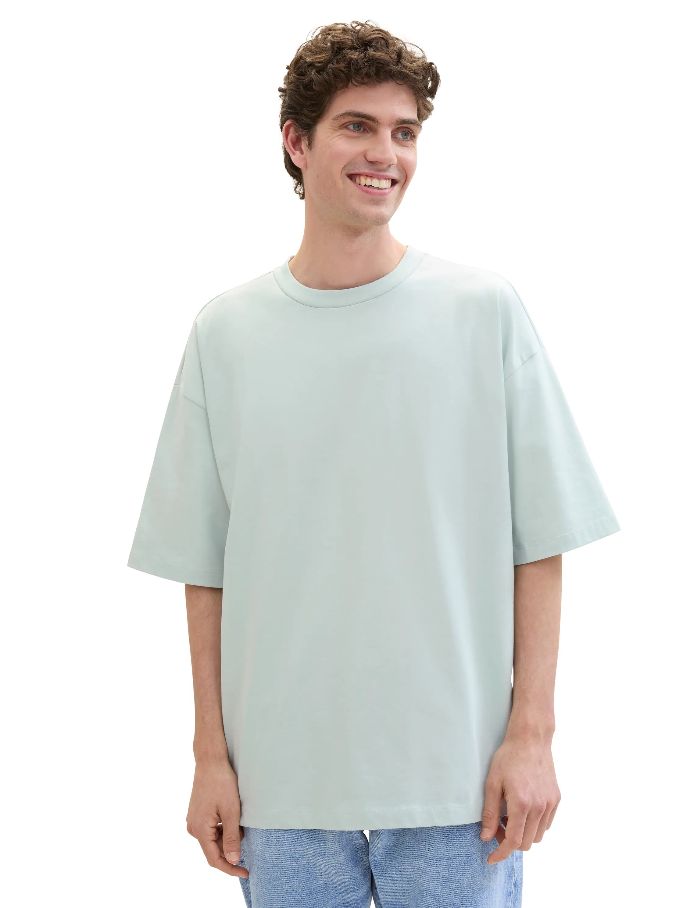 Denim Tom Tailor Sea Foam Men Oversized T-Shirt SKU: 1035912_17549 Image 01