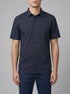 Tom Tailor Navy Colourful Dots Structure Men Regular Fit Short-Sleeved Dress Shirt SKU: 1036225_31819 Image 00