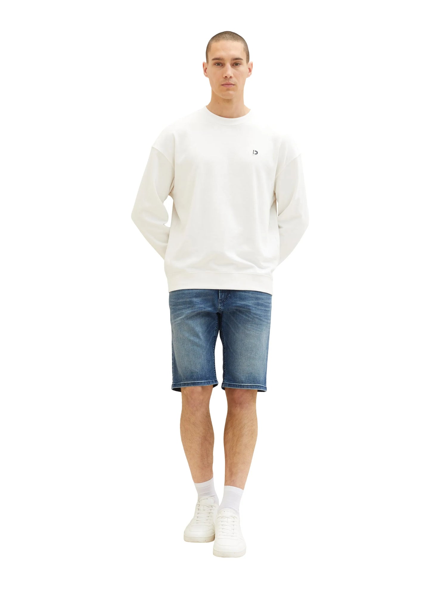 Denim Tom Tailor Tinted Blue Denim Men Jeansshorts SKU: 1036266_10127 Image 03