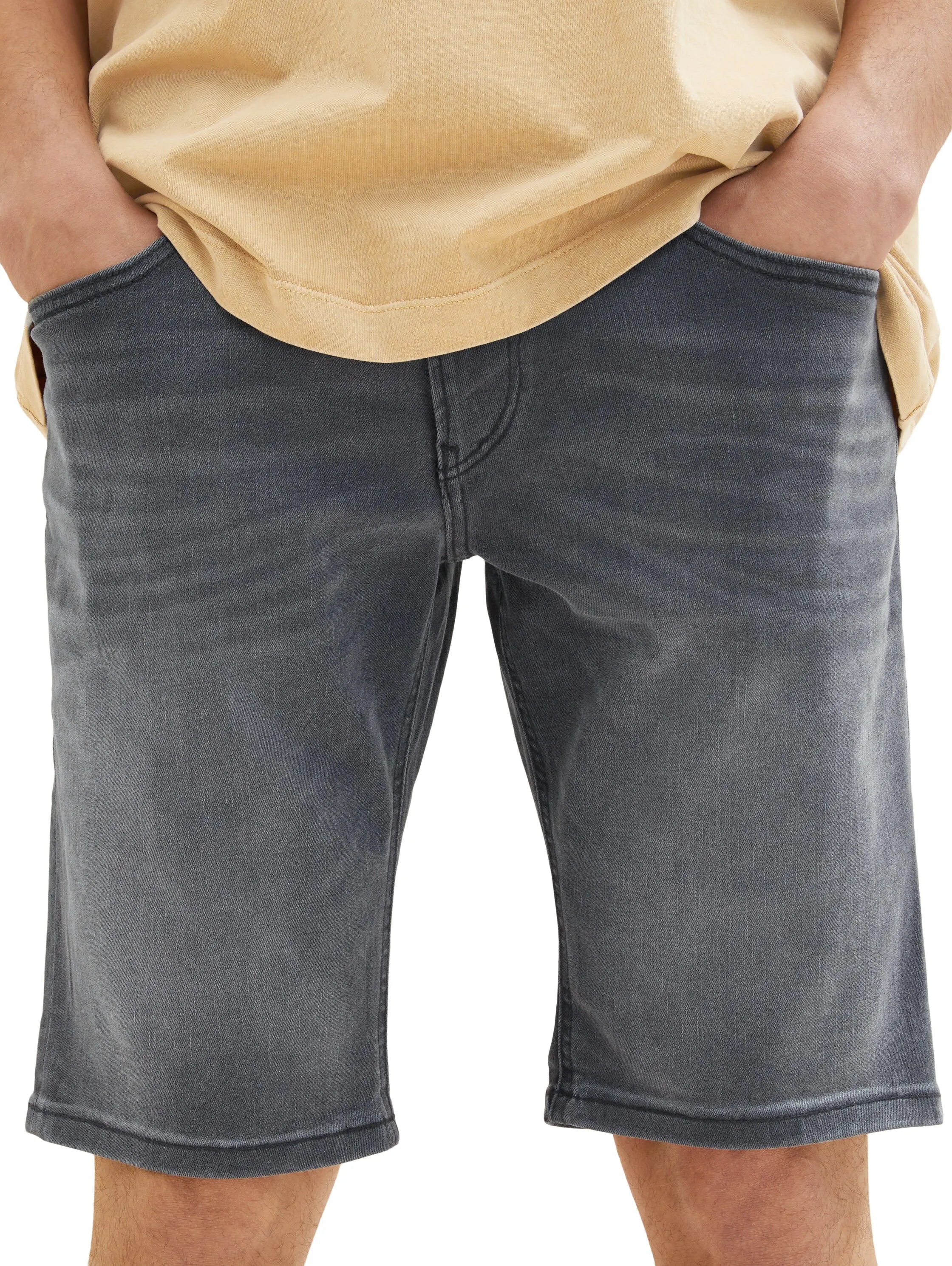 Denim Tom Tailor Dark Stone Black Black Denim Men Jeansshorts SKU: 1036266_10273 Image 02