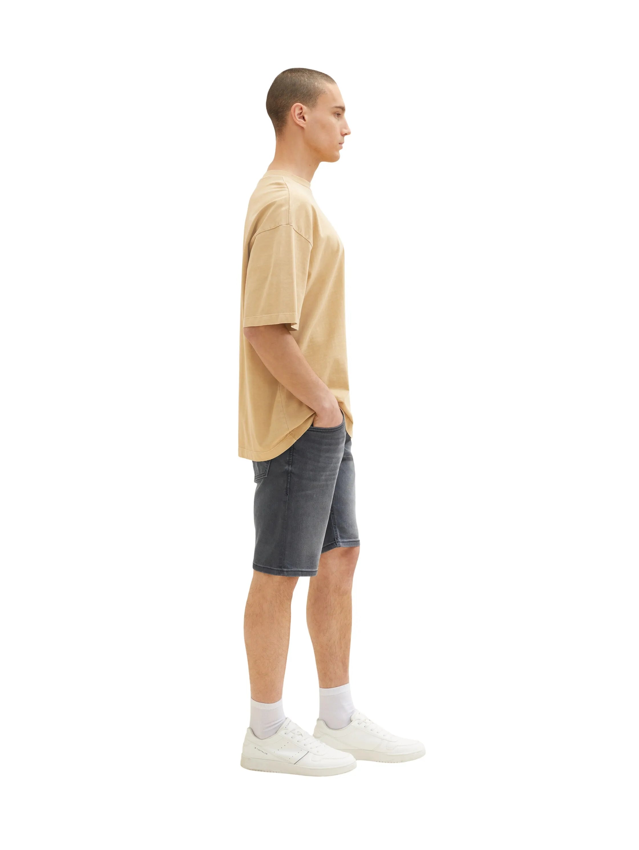 Denim Tom Tailor Dark Stone Black Black Denim Men Jeansshorts SKU: 1036266_10273 Image 05