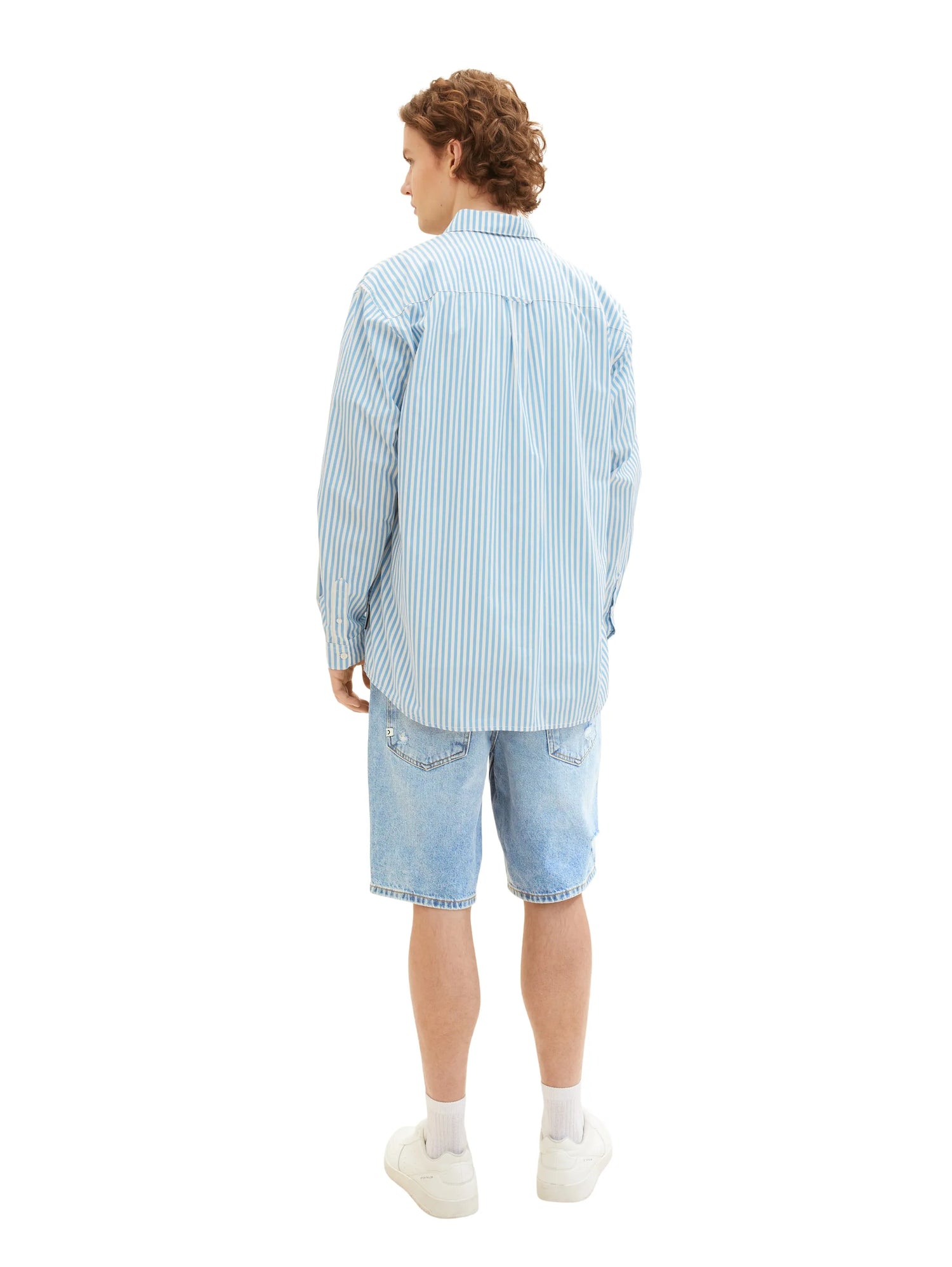 Denim Tom Tailor Destroyed Light Stone Wash Men Loose-Fit Shorts SKU: 1036267_10284 Image 04