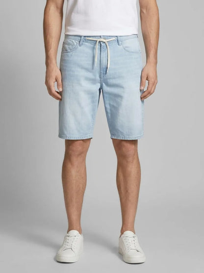 Denim Tom Tailor Used Bleached Blue Denim Men Loose Fit Denim Shorts SKU: 1036270_10117 Image 00