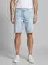 Denim Tom Tailor Used Bleached Blue Denim Men Loose Fit Denim Shorts SKU: 1036270_10117 Image 00