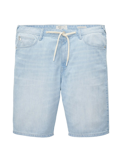 Denim Tom Tailor Used Bleached Blue Denim Men Loose Fit Denim Shorts SKU: 1036270_10117 Image 08