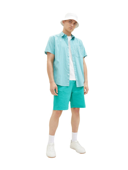 Denim Tom Tailor Deep Turquoise Men Relaxed Shorts SKU: 1036278_31044 Image 03