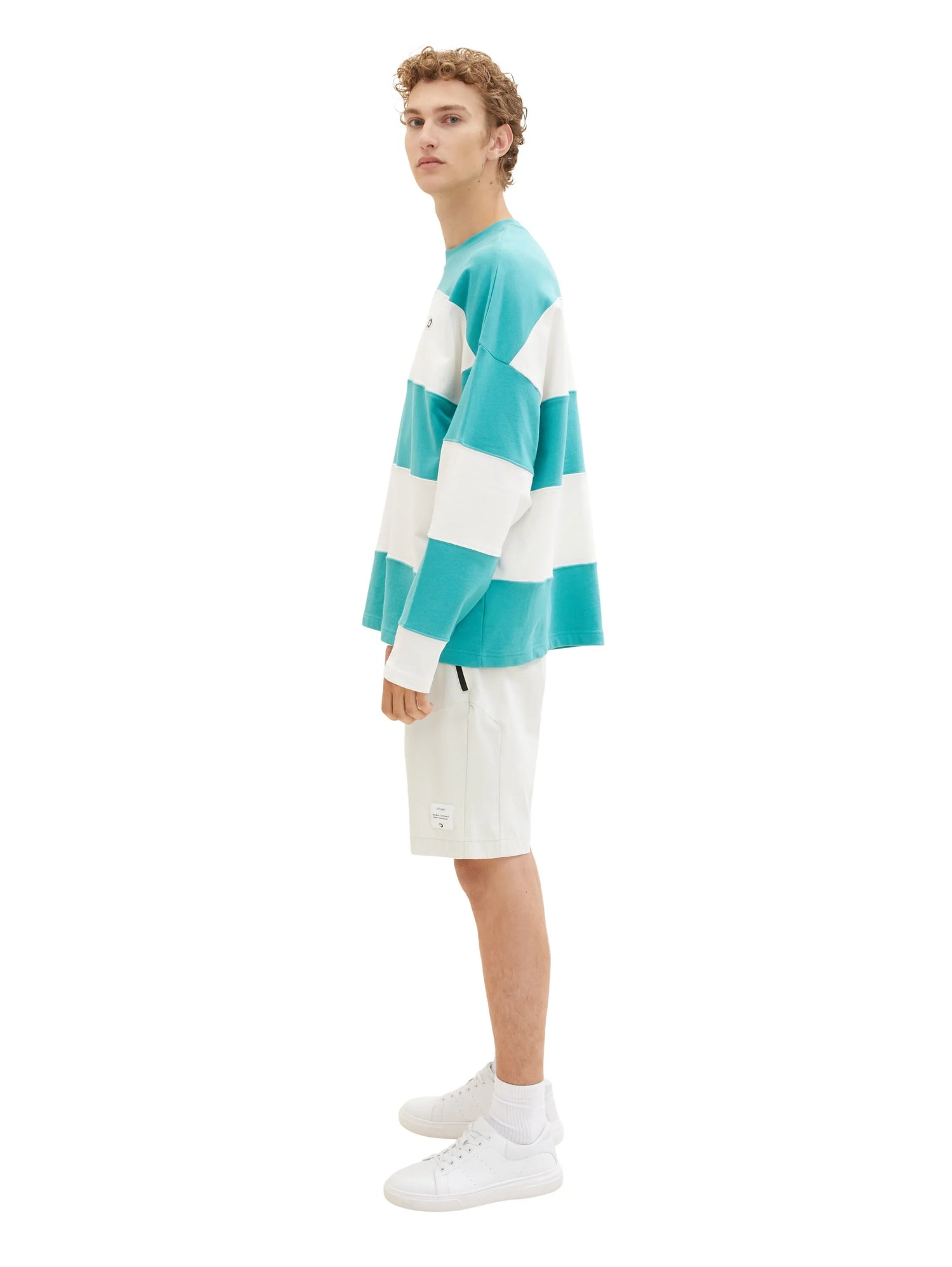 Denim Tom Tailor White Sand Men Relaxed Shorts SKU: 1036278_31718 Image 03