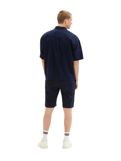Denim Tom Tailor Sky Captain Blue Men Chino Shorts SKU: 1036282_10668 Image 04