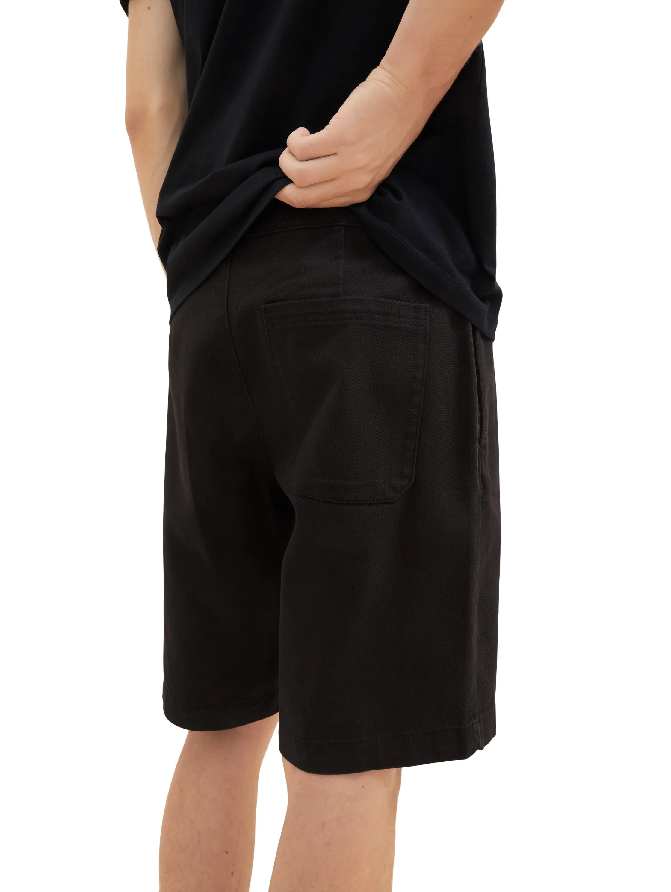 Denim Tom Tailor Black Men Chino Shorts SKU: 1036282_29999 Image 05