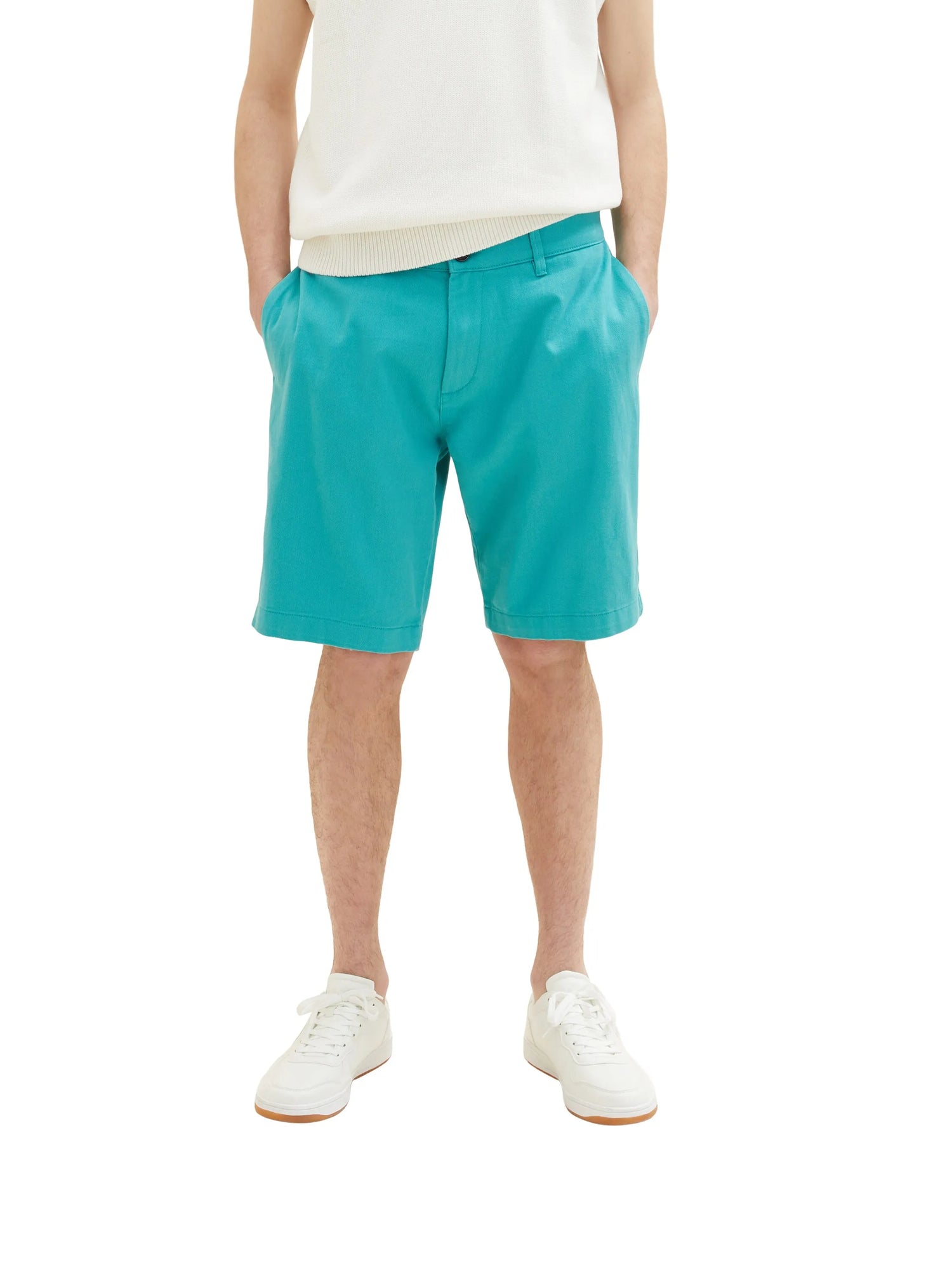 Denim Tom Tailor Deep Turquoise Men Chino Shorts SKU: 1036282_31044 Image 01