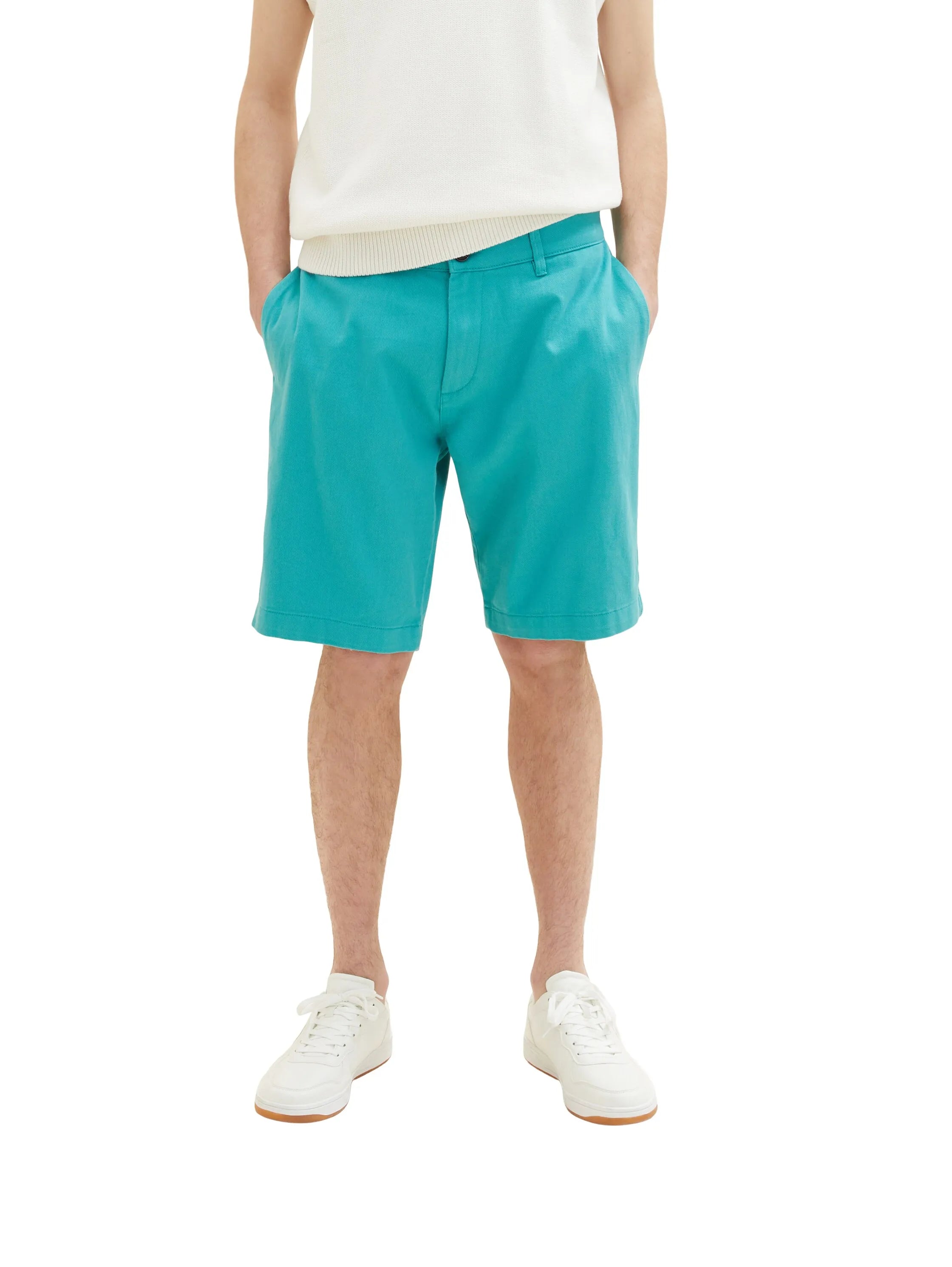 Denim Tom Tailor Deep Turquoise Men Chino Shorts SKU: 1036282_31044 Image 01