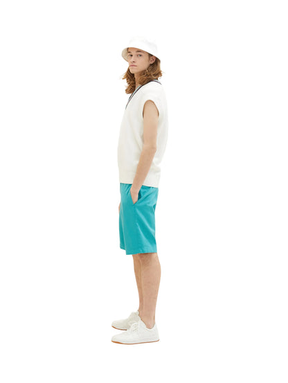Denim Tom Tailor Deep Turquoise Men Chino Shorts SKU: 1036282_31044 Image 02