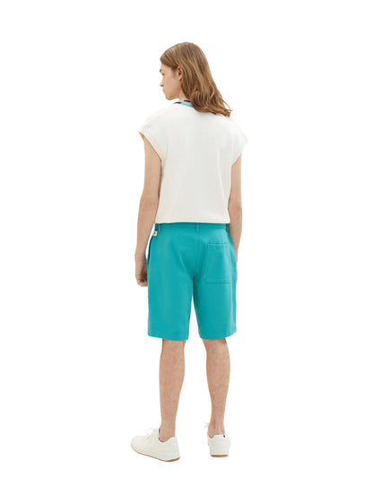 Denim Tom Tailor Deep Turquoise Men Chino Shorts SKU: 1036282_31044 Image 04