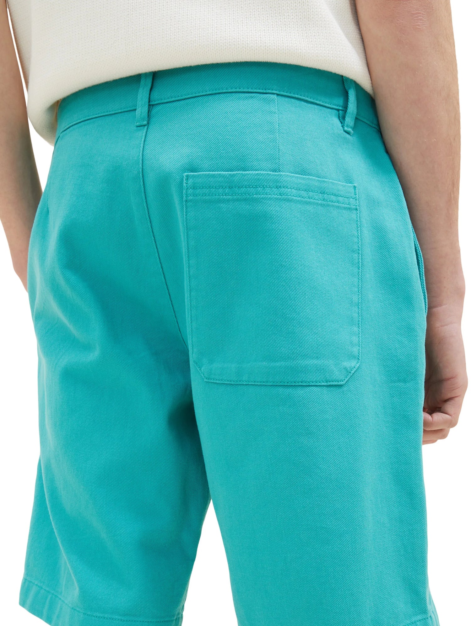 Denim Tom Tailor Deep Turquoise Men Chino Shorts SKU: 1036282_31044 Image 05