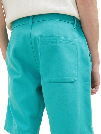 Denim Tom Tailor Deep Turquoise Men Chino Shorts SKU: 1036282_31044 Image 05