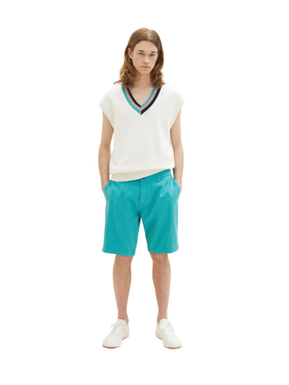 Denim Tom Tailor Deep Turquoise Men Chino Shorts SKU: 1036282_31044 Image 06