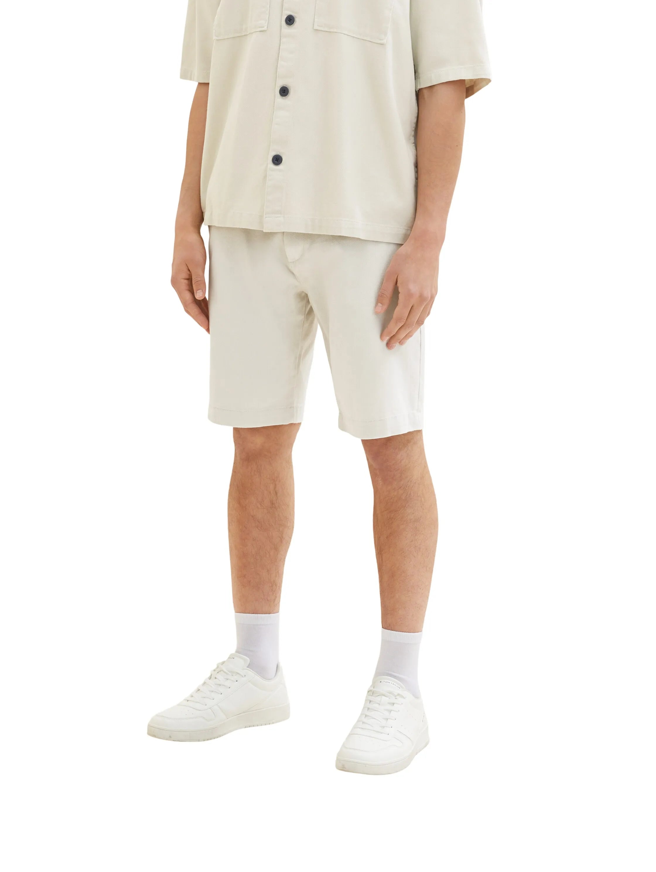 Denim Tom Tailor White Sand Men Chino Shorts SKU: 1036282_31718 Image 01