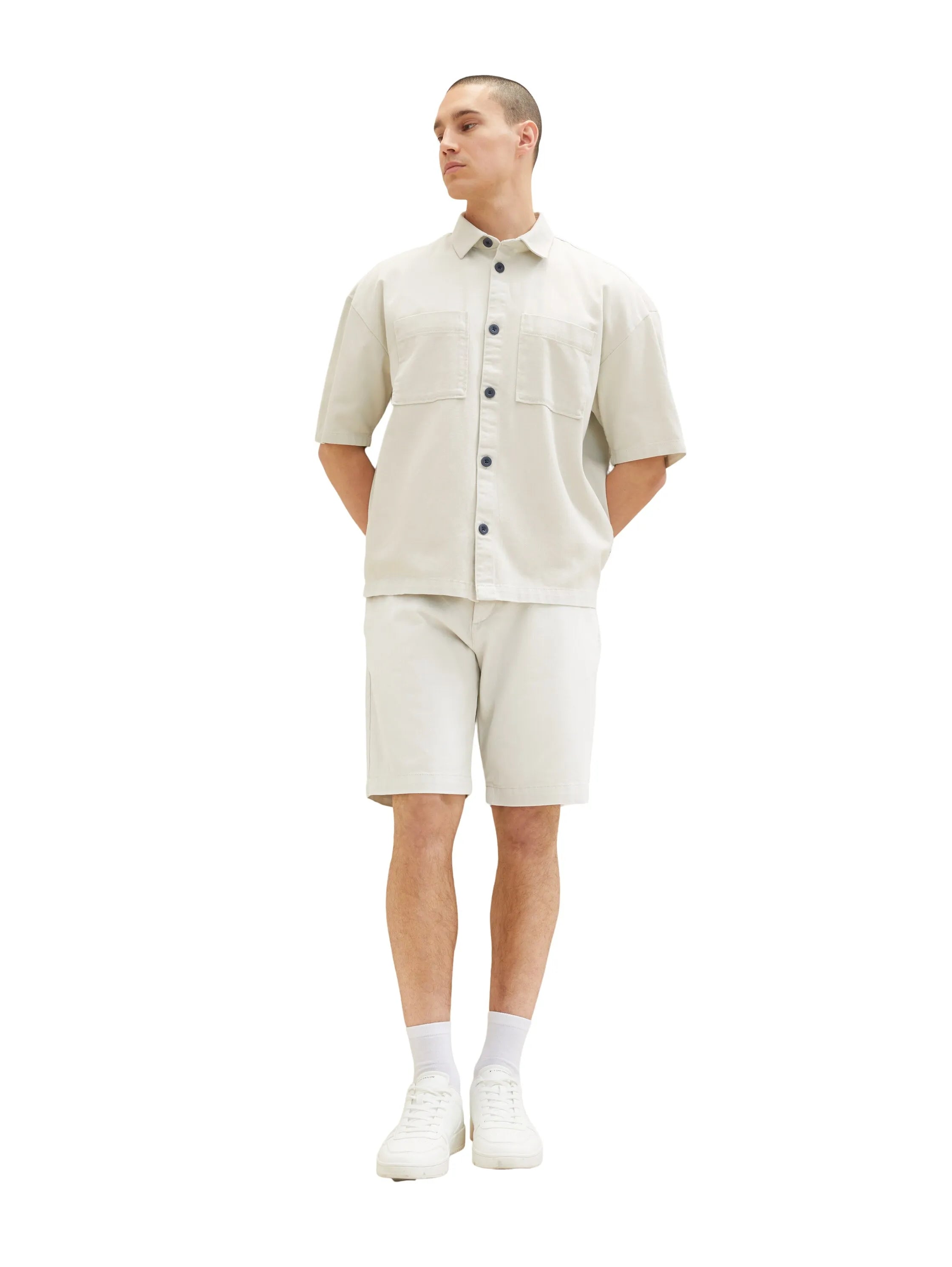 Denim Tom Tailor White Sand Men Chino Shorts SKU: 1036282_31718 Image 03