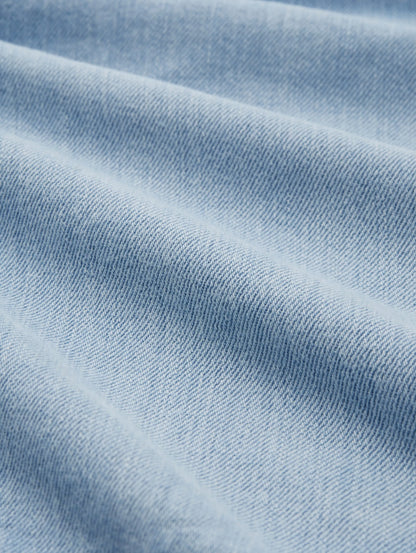 Tom Tailor Used Light Stone Blue Denim Men Relaxed Denim Shorts SKU: 1036290_10118 Image 07