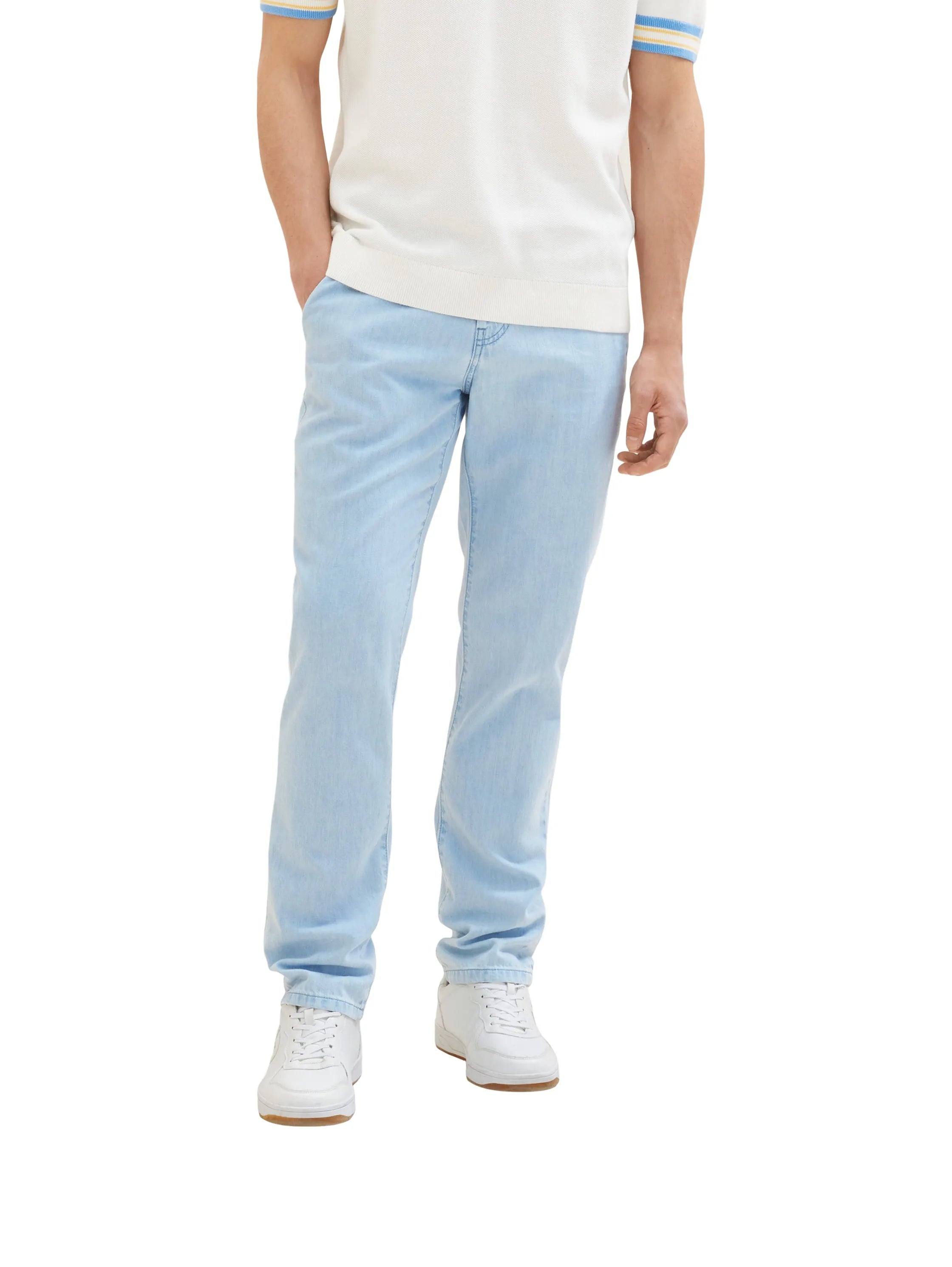 Tom Tailor Clean Light Stone Blue Denim Men Josh Slim Jeans SKU: 1036291_10112 Image 01