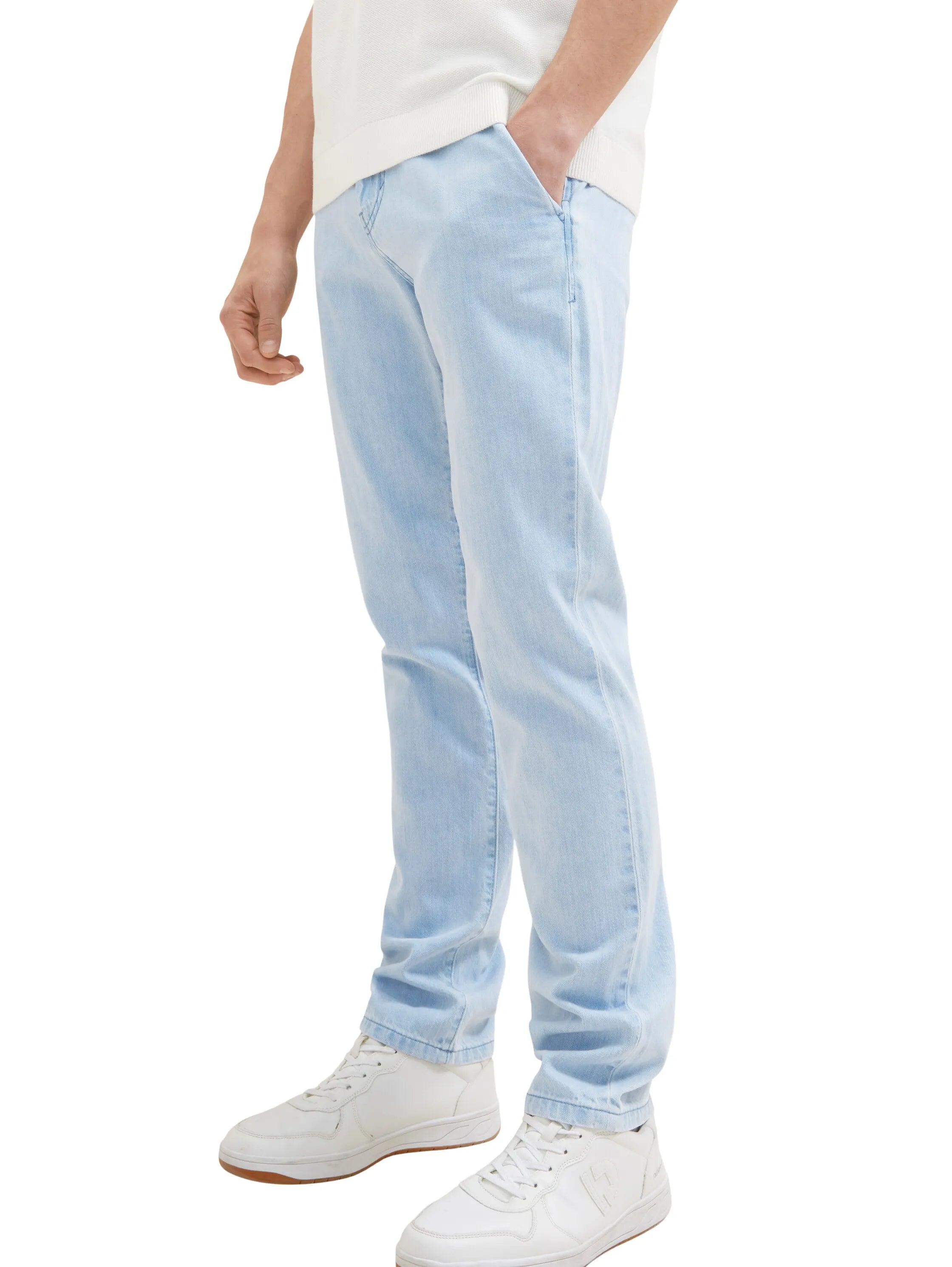 Tom Tailor Clean Light Stone Blue Denim Men Josh Slim Jeans SKU: 1036291_10112 Image 05