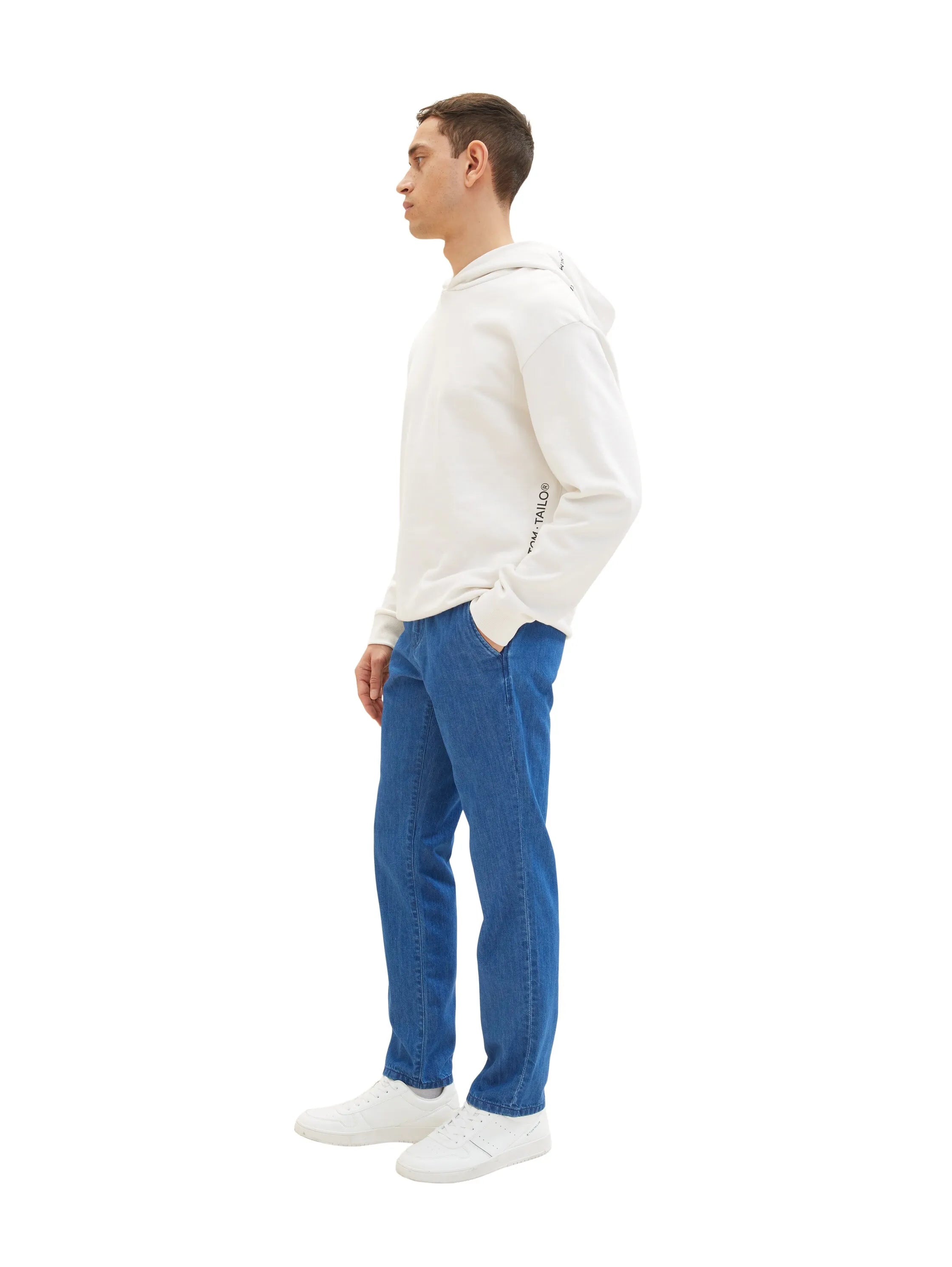 Tom Tailor Clean Mid Stone Blue Denim Men Josh Slim Jeans SKU: 1036291_10113 Image 02