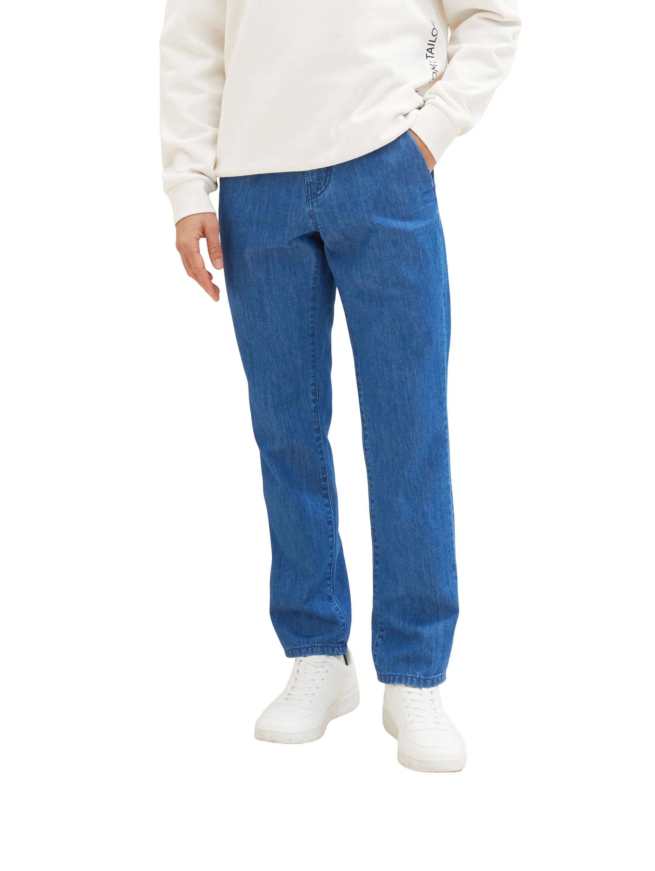 Tom Tailor Clean Mid Stone Blue Denim Men Josh Slim Jeans SKU: 1036291_10113 Image 05