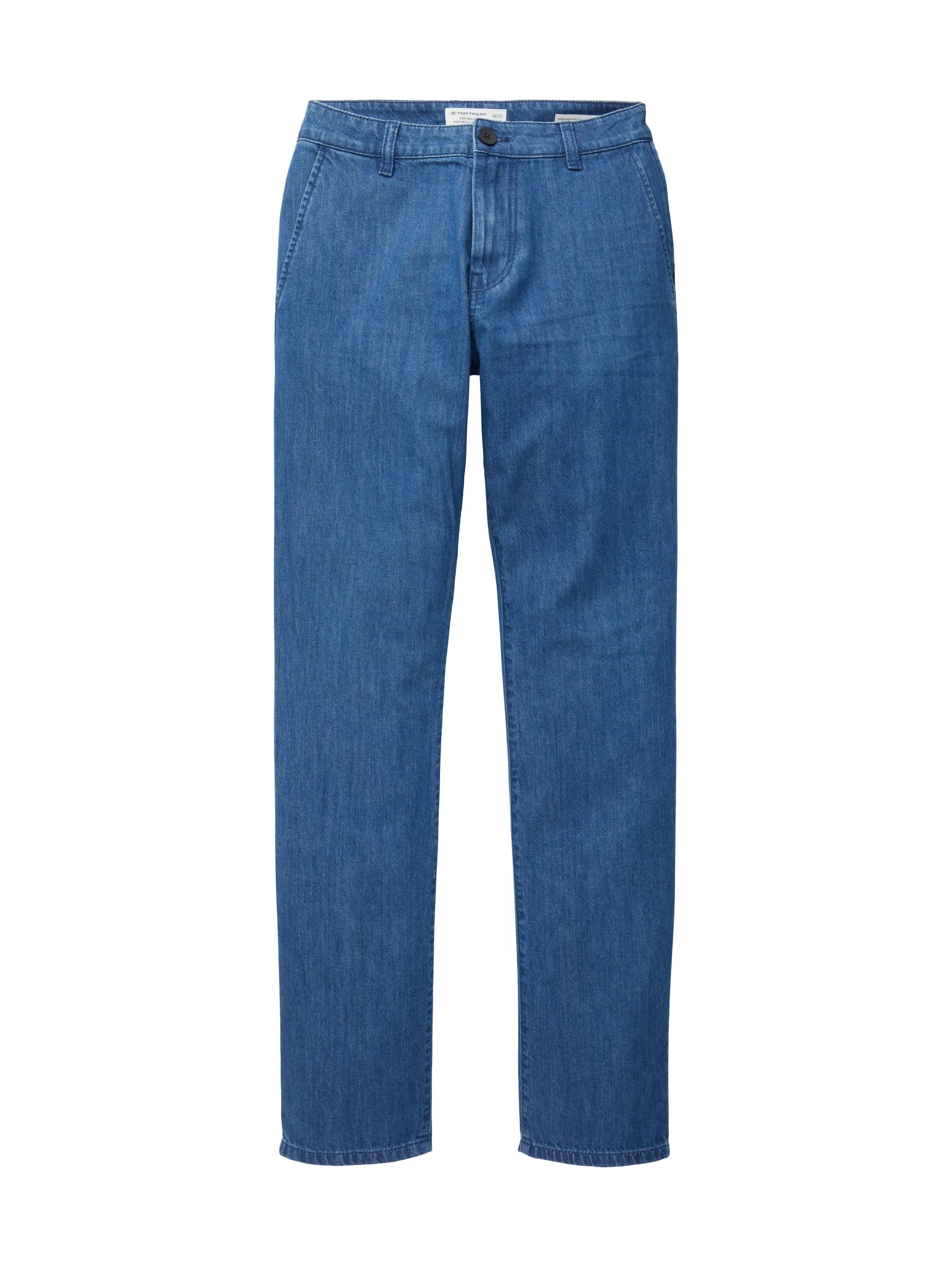 Tom Tailor Clean Mid Stone Blue Denim Men Josh Slim Jeans SKU: 1036291_10113 Image 08
