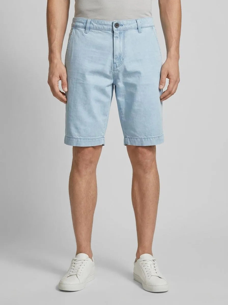 Tom Tailor Clean Light Stone Blue Denim Men Josh Denim Shorts SKU: 1036292_10112 Image 00