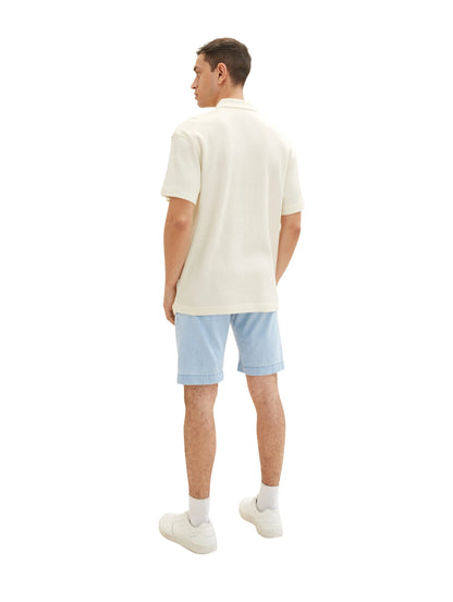 Tom Tailor Clean Light Stone Blue Denim Men Josh Denim Shorts SKU: 1036292_10112 Image 04