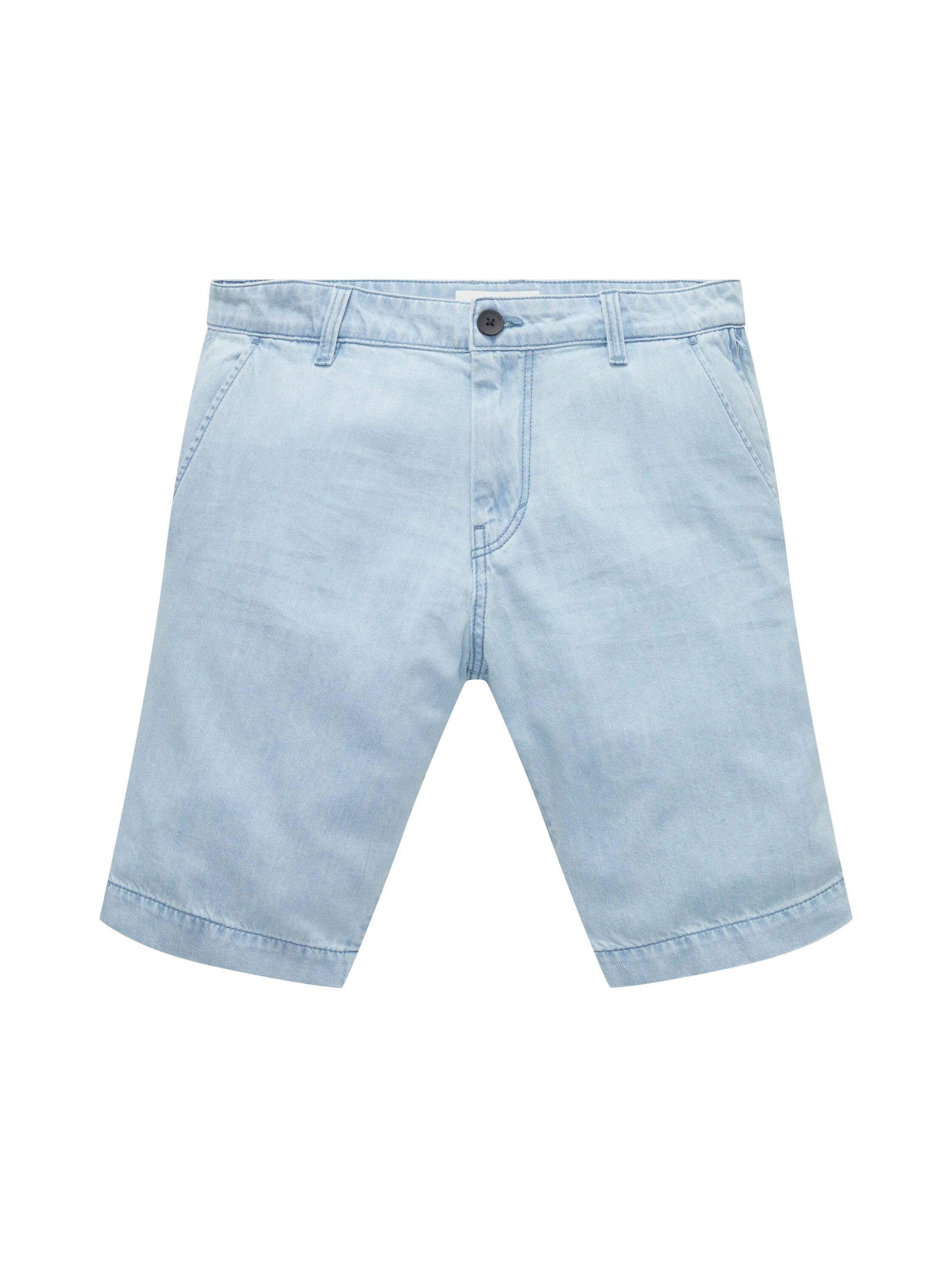 Tom Tailor Clean Light Stone Blue Denim Men Josh Denim Shorts SKU: 1036292_10112 Image 08