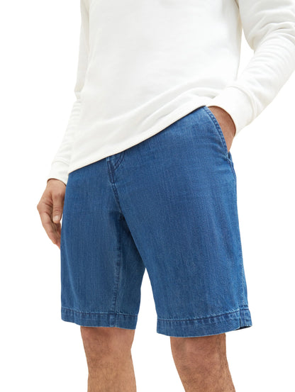 Tom Tailor Clean Mid Stone Blue Denim Men Josh Denim Shorts SKU: 1036292_10113 Image 05