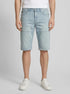 Tom Tailor Light Stone Blue Grey Denim Men Morris Overknee Shorts SKU: 1036295_10161 Image 00
