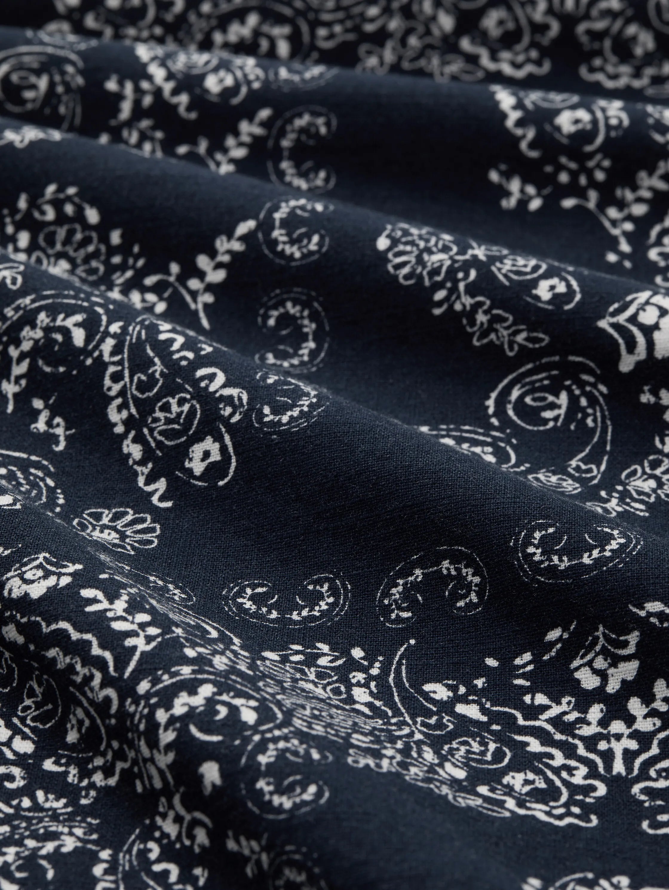 Tom Tailor Navy Big Paisley Design Men Patterned Shorts SKU: 1036297_31783 Image 07