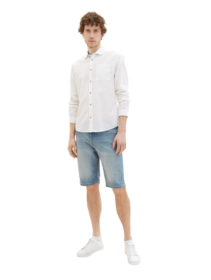 Tom Tailor Light Stone Blue Grey Denim Men Josh Denim Shorts SKU: 1036299_10161 Image 03