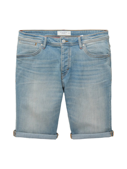 Tom Tailor Light Stone Blue Grey Denim Men Josh Denim Shorts SKU: 1036299_10161 Image 08
