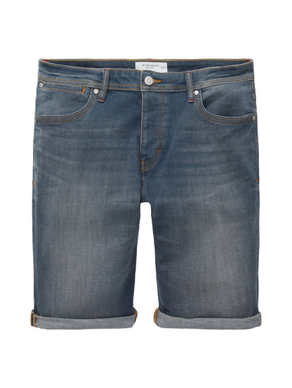 Tom Tailor Dark Stone Blue Grey Denim Men Josh Denim Shorts SKU: 1036299_10163 Image 08