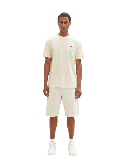 Tom Tailor Off White Men Josh Regular Slim Shorts SKU: 1036301_10332 Image 05