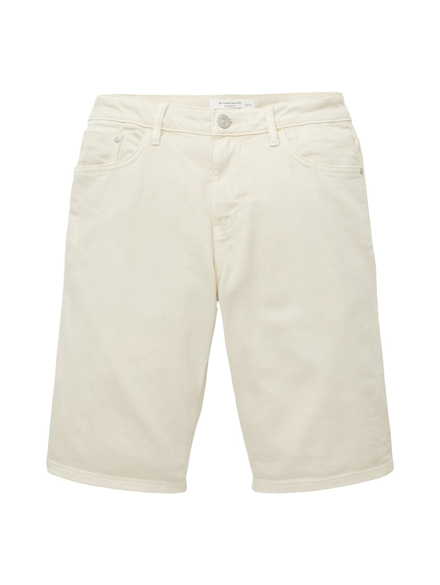 Tom Tailor Off White Men Josh Regular Slim Shorts SKU: 1036301_10332 Image 08