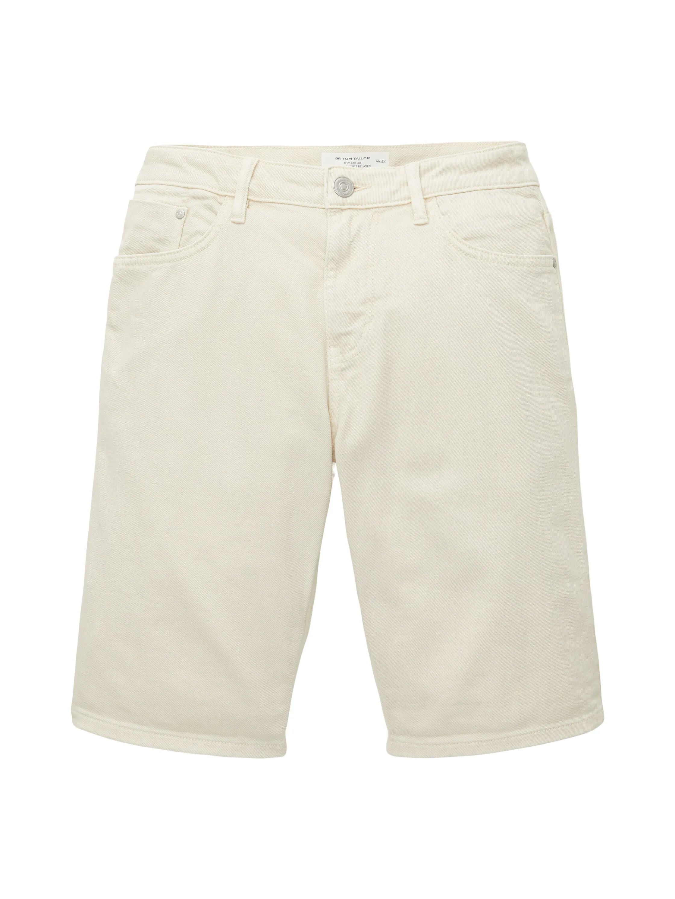 Tom Tailor Off White Men Josh Regular Slim Shorts SKU: 1036301_10332 Image 08