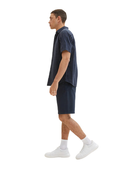 Tom Tailor Sky Captain Blue Men Josh Regular Slim Shorts SKU: 1036301_10668 Image 02