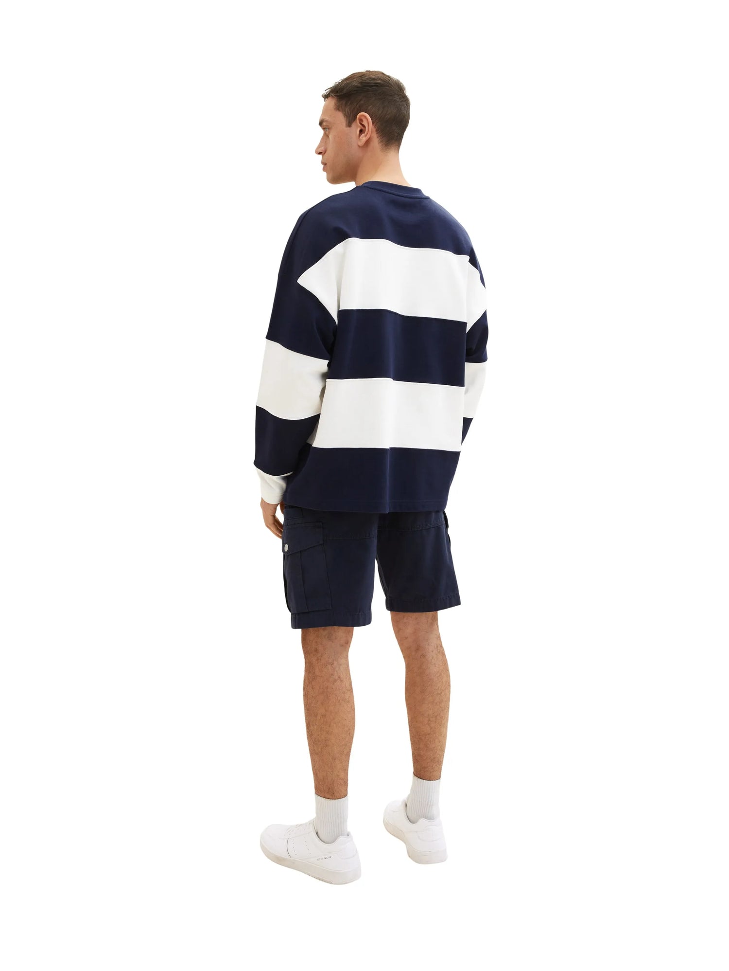 Tom Tailor Sky Captain Blue Men Cargo Shorts SKU: 1036304_10668 Image 04