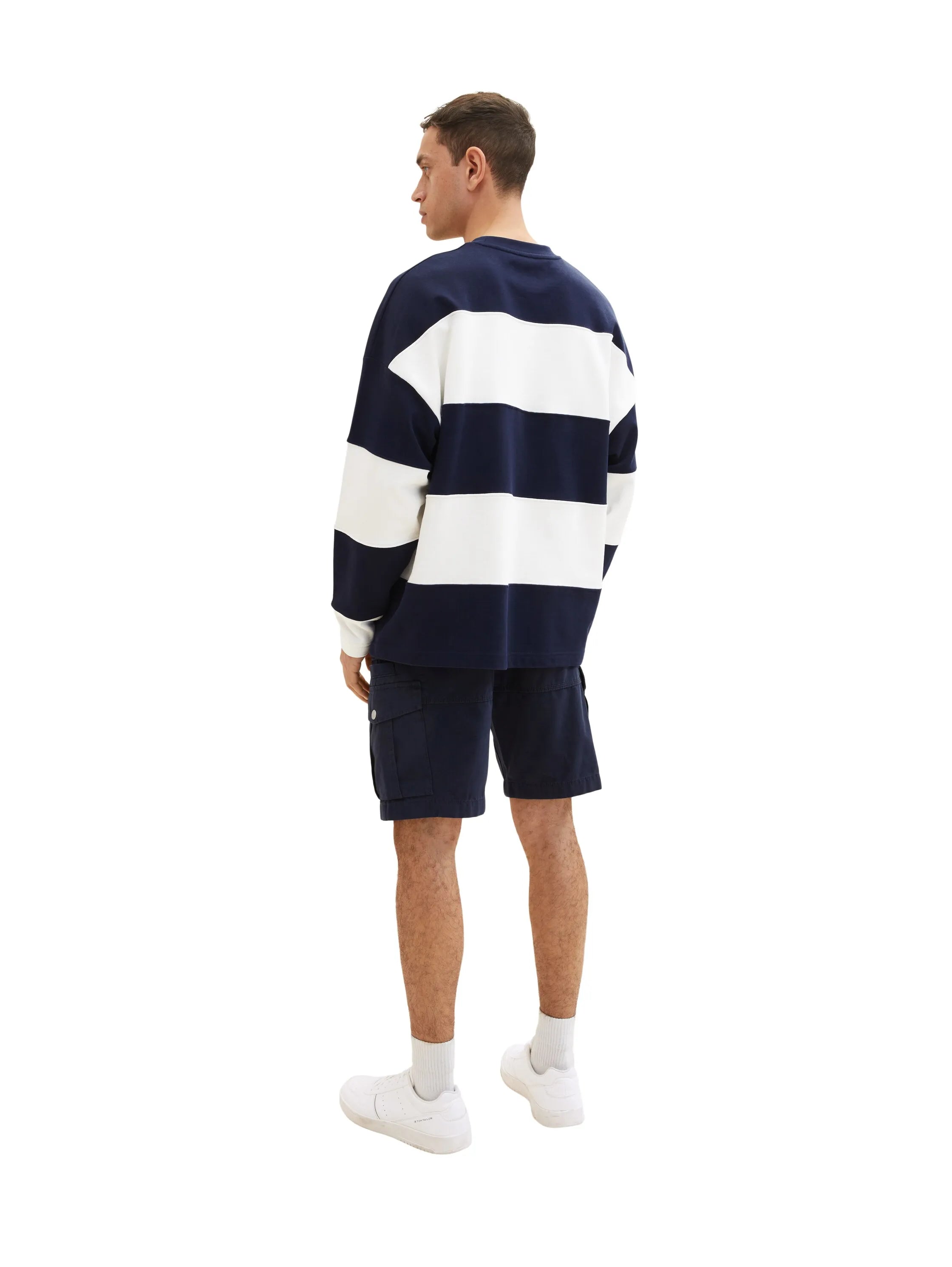 Tom Tailor Sky Captain Blue Men Cargo Shorts SKU: 1036304_10668 Image 04