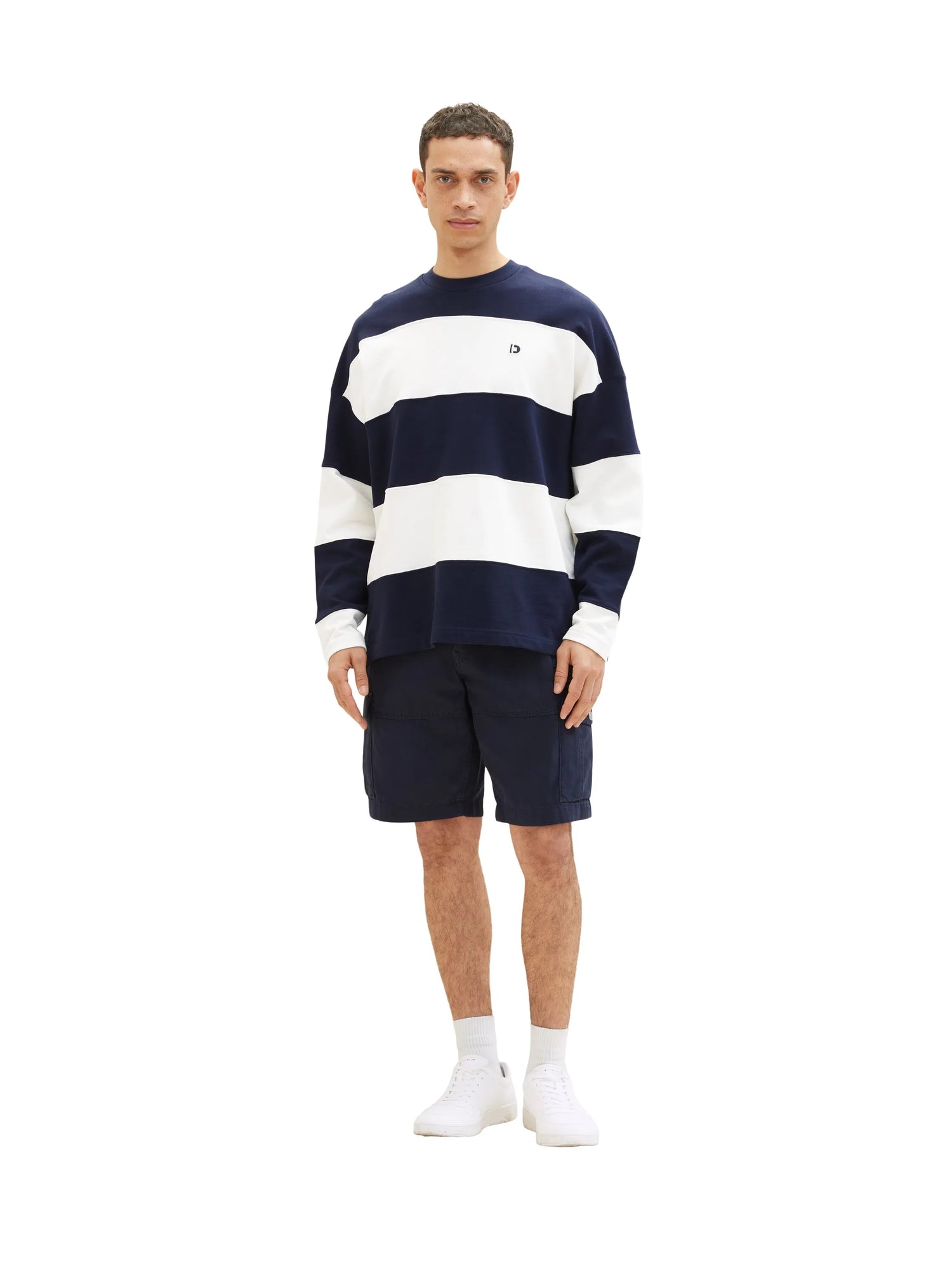 Tom Tailor Sky Captain Blue Men Cargo Shorts SKU: 1036304_10668 Image 05