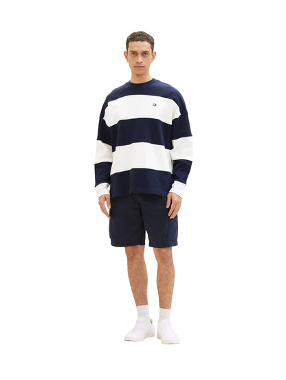 Tom Tailor Sky Captain Blue Men Cargo Shorts SKU: 1036304_10668 Image 05