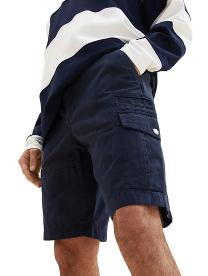 Tom Tailor Sky Captain Blue Men Cargo Shorts SKU: 1036304_10668 Image 06