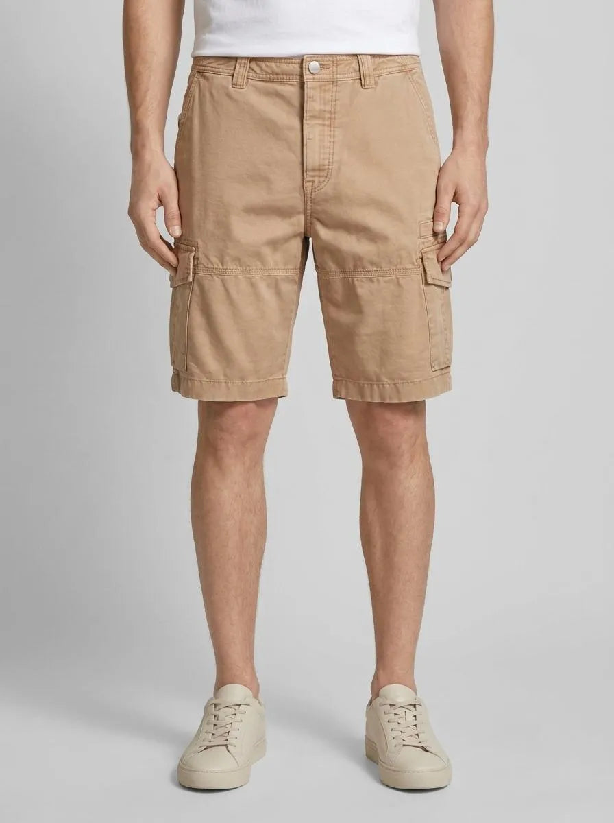 Tom Tailor Desert Fawn Men Cargo Shorts SKU: 1036304_24048 Image 00