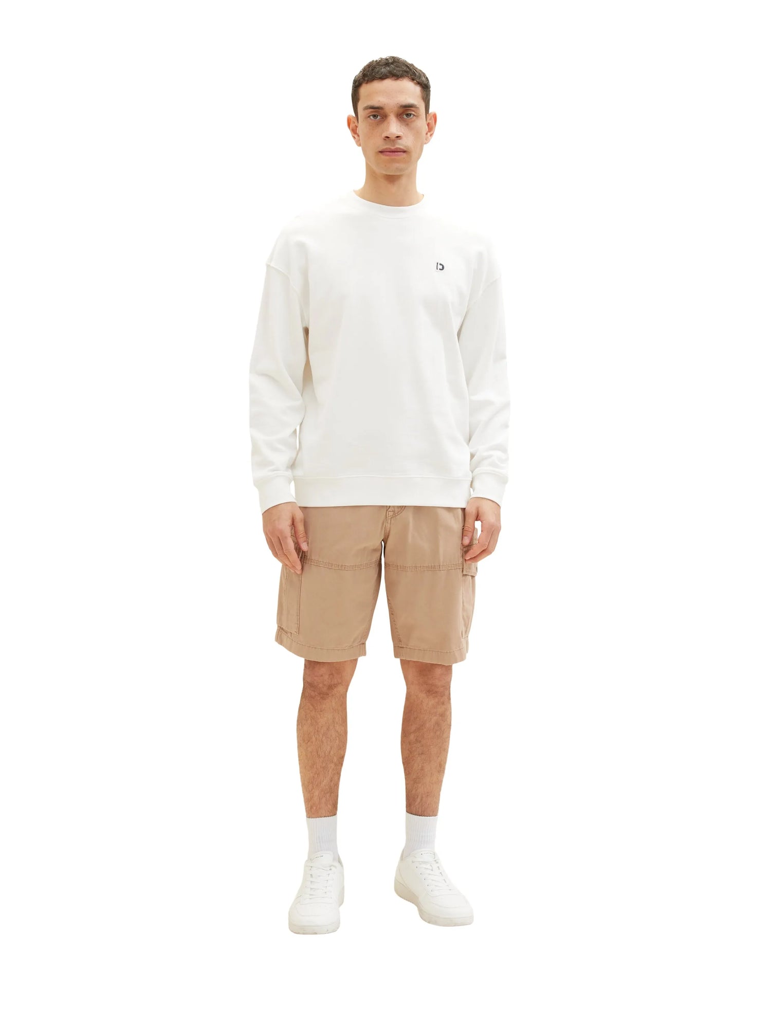 Tom Tailor Desert Fawn Men Cargo Shorts SKU: 1036304_24048 Image 01