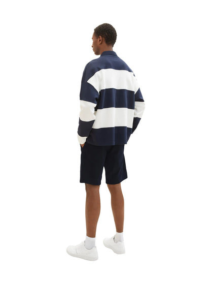 Tom Tailor Sky Captain Blue Men Chino Shorts SKU: 1036305_10668 Image 04